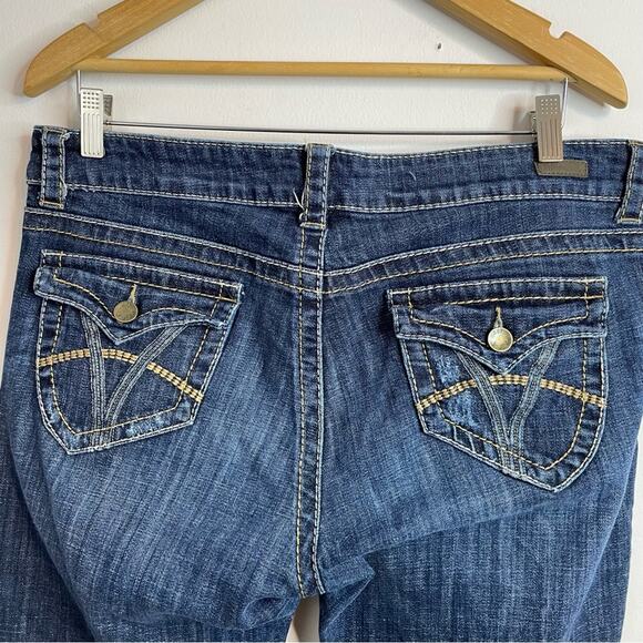 Kut from the Kloth Natalie High Rise Bootcut Flap Pocket stretch jeans womens 10 - Picture 6 of 13